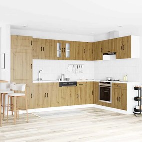 vidaXL Ντουλάπα Κουζίνας με αποθήκευση 2 pcs Καφέ 80 x 46 x 81.5 εκ