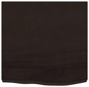 vidaXL Ράφι Τοίχου Σκούρο Καφέ 60x60x(2-6) εκ. Επεξ. Μασίφ Ξύλο Δρυός