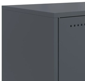 Έπιπλο Τηλεόρασης Ανθρακί 68,5x39x60,5 εκ. από Χάλυβα - Ανθρακί