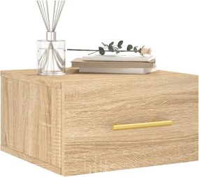 vidaXL Κομοδίνα Επιτοίχια Sonoma Δρυς 35 x 35 x 20 εκ.