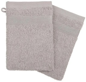 Σετ Γάντια μπάνιου Praia Atmosphera από Βαμβάκι 450gsm, με διαστάσεις 15x21cm - 2 τεμάχια - Taupe gray