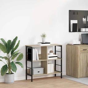 vidaXL Ράφι Βιβλίων Δρύς Sonoma 82 x 32 x 79 εκ. Επεξεργασμένο ξύλο