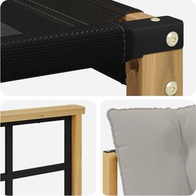 vidaXL Σειρά Καναπέ Εξωτερικού 7 pcs Λευκό και Ανοιχτό Γκρι