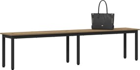 vidaXL παγκάκι Artisan Δρυς 200 x 35 x 45 εκ Επεξεργασμένο Ξύλο