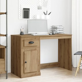 vidaXL γραφείο με αποθηκευτικά χώρο Artisan Oak 50x115x75 εκ Επεξεργασμένο ξύλο