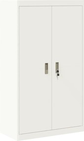 vidaXL Ντουλάπι αποθήκευσης Λευκός 80 x 40 x 140 εκ Ατσάλι