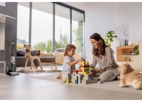 Κάθετη ηλεκτρική σκούπα Tineco Floor One S7 Steam Plus 4B1, 240W, Στεγνό/Υγρό, 0,7 l βρώμικο/0,8 l καθαρό, οθόνη LED και φωτισμός, Ατμός + στέγνωμα, Λευκό/μαύρο