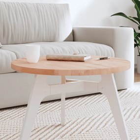VidaXL Επιφάνεια Τραπεζιού Στρογγυλή Ø60x2,5 εκ. Μασίφ Ξύλο Οξιάς