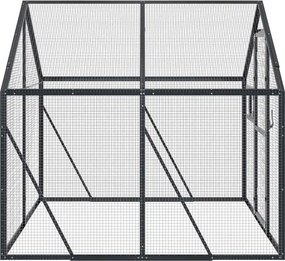 vidaXL Κλουβί Ανθρακί 1,79 x 2 x 1,85 μ. από Αλουμίνιο
