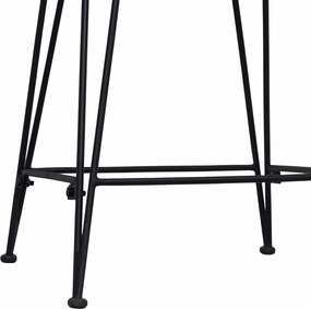 vidaXL Μπαρ σκαμπό 2 pcs Φυσικό 44 x 45 x 76 εκ. Ράτταν και Χάλυβας