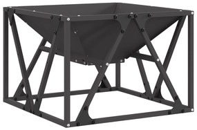 vidaXL Σόμπα φωτιάς Τετράγωνη Μαύρη 50x50x35 εκ Ατσάλι
