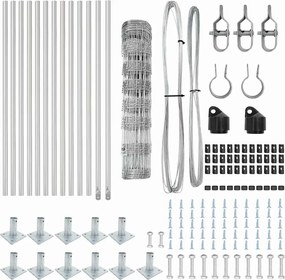 vidaXL Στύλος Περιφράξεων Γαλβανισμένο 25 x 0,8 m Ατσάλι