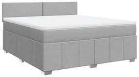 ΚΡΕΒΑΤΙ BOXSPRING ΜΕ ΣΤΡΩΜΑ ΑΝΟΙΧΤΟ ΓΚΡΙ 180X200 ΕΚ. ΥΦΑΣΜΑΤΙΝΟ 3289440