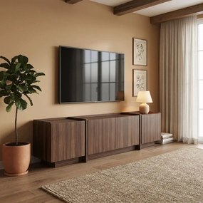 Έπιπλο τηλεόρασης Dorma χρώμα καρυδί 180x35x46,2εκ