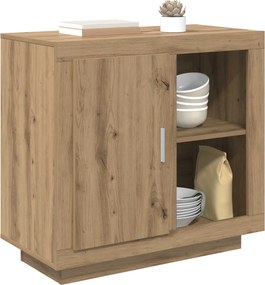vidaXL Πλαϊνό γραφείο Artisan Oak 80 x 40 x 75 εκ. Επεξεργασμένο ξύλο