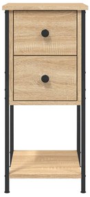 vidaXL Κομοδίνα 2 Τεμ. Sonoma Δρυς 32x42x70 εκ. από Επεξεργασμένο Ξύλο