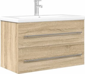 vidaXL Σετ Επίπλων Μπάνιου 2 Τεμαχίων Sonoma Δρυς Επεξεργασμένο Ξύλο