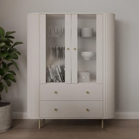 Βιτρίνα Ovelia 2D-Μπεζ