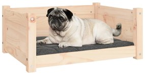 vidaXL Κρεβάτι Σκύλου 65,5x50,5x28 εκ. από Μασίφ Ξύλο Πεύκου