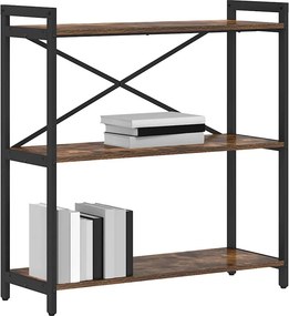 vidaXL Ράφι Βιβλίων Καπνιστό Δρύς 80 x 30 x 85 cm Επεξεργασμένο ξύλο