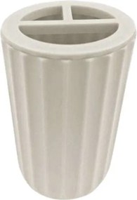 Θήκες οδοντόβουρτσας πλαστικές σε σετ 5Χ - Beige - 21560