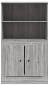 vidaXL Ντουλάπι Γκρι Sonoma 60x35,5x103,5 εκ. από Επεξεργασμένο Ξύλο