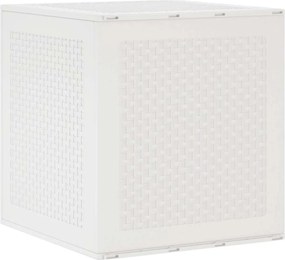 vidaXL Κουτί αποθήκευσης Λευκό 55 x 53 x 57 εκ. Πολυπροπυλένιο