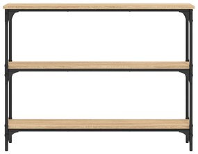 Τραπέζι Κονσόλα Sonoma Δρυς 100x22,5x75 εκ. Επεξεργασμένο Ξύλο - Καφέ