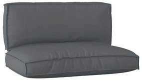 vidaXL Σετ Μαξιλαριών Πάγου 2 pcs Ανθρακί 120 x 80 x 12 cm