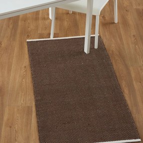 Χαλάκι Κουζίνας Terel 04 Brown Kentia 70X140cm Βαμβάκι-Πολυέστερ