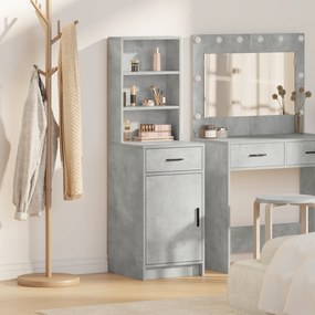 vidaXL Ψηλό ντουλάπι Γκρι τσιμέντου 40x41x135 εκ. Επεξεργασμένο ξύλο