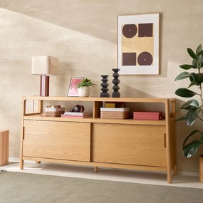 Επιτραπέζιο φωτιστικό από κεραμικό και λινό, BIMO