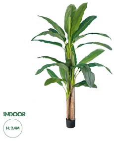 GloboStar® Artificial Garden BANANA TREE 20018 Τεχνητό Διακοσμητικό Φυτό Μπανανιά - Μπανανόδεντρο Υ240cm