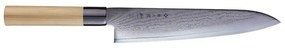 Μαχαίρι Chef Shippu FD-595 24cm Από Δαμασκηνό Ατσάλι Silver-Natural Tojiro Steel,Wood