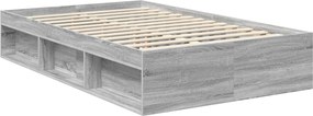 vidaXL Σκελετός Κρεβατιού Γκρι Sonoma 120 x 190 cm