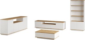 Σύνθεση Σαλονιού 4τμχ - Fr19 - Χρώμα Atlantic Πεύκο Λευκό