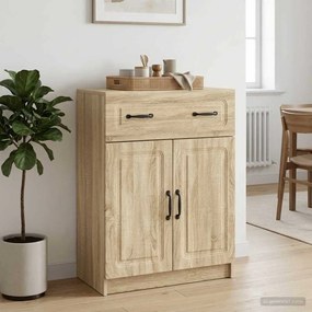 vidaXL Πλαϊνό γραφείο με συρτάρι Sonoma Δρυς 66 x 34,5 x 87 εκ.