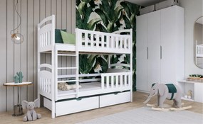 SEBUŚ 90x190 white bunk bed Lano Furniture