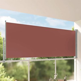 vidaXL Σκίαστρο Πλαϊνό Συρόμενο Βεράντας Καφέ 140 x 300 εκ.