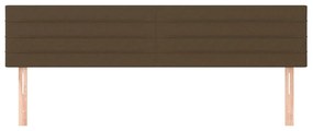 vidaXL Κεφαλάρια Σκ. Καφέ 180x5x78/88 εκ. Ύφασμα
