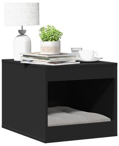 vidaXL Τουαλέτα Γάτας Περίφραξη Μαύρο 47x59x42 εκ. Επεξεργασμ. Ξύλο