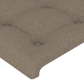 vidaXL Κεφαλάρι Κρεβατιού Μπεζ 144x5x118/128 εκ. Ύφασμα