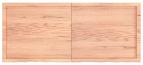 vidaXL Επιφ Τραπεζιού Αν Καφέ 140x60x(2-4)εκ. Επεξ. Μασίφ Ξύλο Δρυός