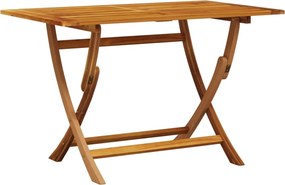 vidaXL Σετ Τραπεζαρίας Κήπου 5 τεμ. Σχέδιο Φύλλων Ύφασμα/Μασίφ Πεύκου