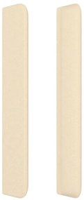 vidaXL Κεφαλάρι με Πτερύγια Κρεμ 103x16x118/128 εκ. Υφασμάτινο