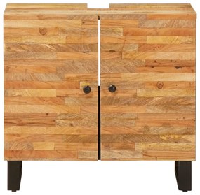 vidaXL Ντουλάπα Νιπτήρα Mπάνιου με αποθήκευση Φυσικό 62 x 33 x 58 εκ.