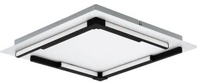 Eglo Zampote Μοντέρνα Μεταλλική Πλαφονιέρα Οροφής με Ενσωματωμένο LED σε Λευκό χρώμα 38cm 900329