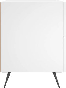 vidaXL Κομοδίνο Λευκό 40 x 35 x 47,5 εκ. από Επεξεργασμένο Ξύλο