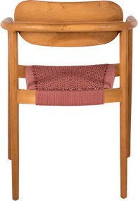 ΠΟΛΥΘΡΟΝΑ OSLO HM9636.06 ΞΥΛΟ TEAK ΦΥΣΙΚΟ & ΣΧΟΙΝΙ--B’ΔΙΑΛΟΓΗΣ 55x54x80Yεκ.