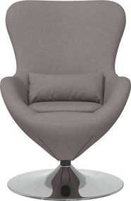 vidaXL Κάθισμα-αυγό Taupe 63 x 73 x 90 εκ ύφασμα